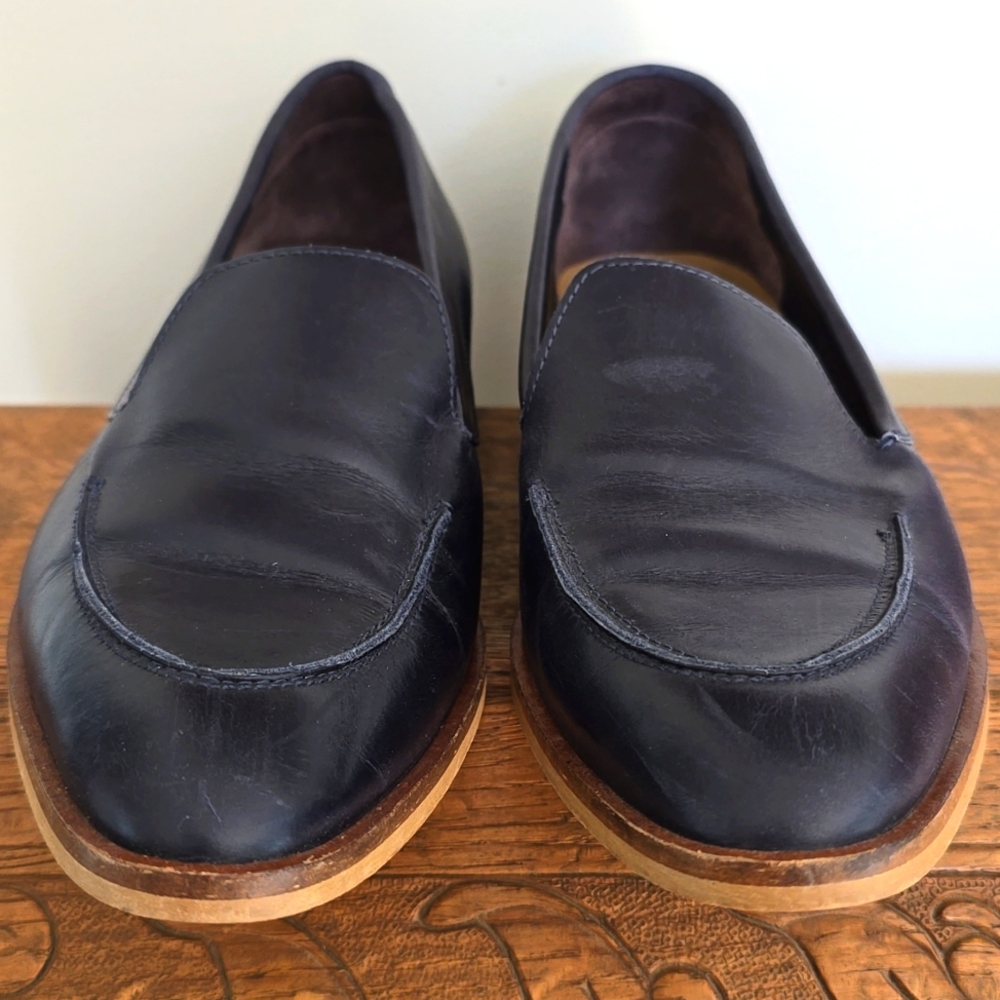 Everlane Italy Modern Day Loafer Leather Size 11 Pointed Toe Flats Quiet Luxury - Picture 3 of 6